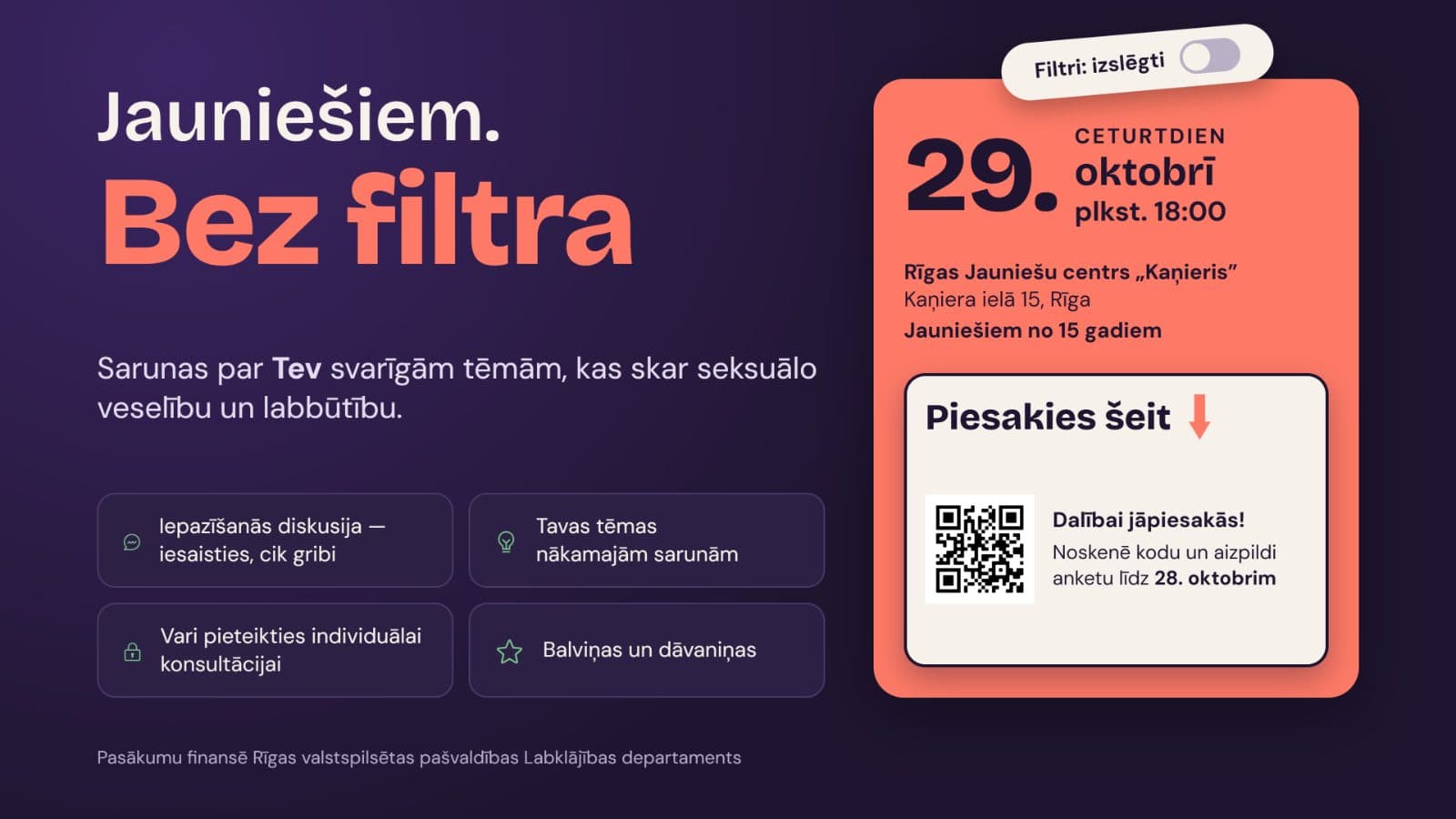 Fotogrāfija no pasākuma “Jauniešiem. Bez filtra.”
